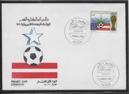 Thème Football - Algérie Enveloppe - Brieven En Documenten