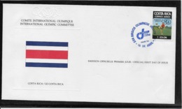 Thème Football - Costa Rica Enveloppe - Covers & Documents