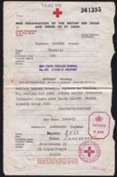 MILITARIA BRIXHAM MESSAGE CROIX ROUGE RED CROSS LETTRE COVER 1943 TO BRUGGE ( BRUGES ) DIVERS TAMPON - CENSURE - Historical Documents