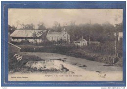 Carte Postale 59. Bergues  La Gare Vue Des Remparts Trés Beau Plan - Bergues