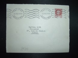 LETTRE TP PETAIN 1F50 OBLMEC.22 X 42 PARIS 86 + AIR FRANCE ECHELON DE PARIS - Other & Unclassified