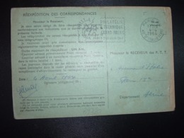 CP ORDRE DE REEXPEDITION OBL.MEC.4-4 1964 PARIS XIII + PHILATEC + OBL.6-4 1964 PARIS XIII DISTRIBUTION - Sonstige & Ohne Zuordnung