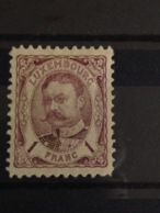 Luxembourg 1908 Grand Duke William IV 1F Purple Mint SG 170 Yv 83 Mi 81 - 1906 Guillaume IV