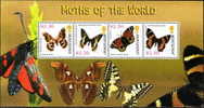 ( 1315 ) Montserrat - Fauna - Insects - Moths Of The World. - Butterflies
