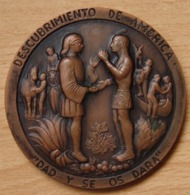 Médaille Découverte De L'Amérique Espagne Barcelone 1964 - Firma's