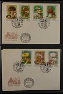 MUSHROOM TOPIC COVERS A Collection Of First Day Covers, Stamps On Picture Side Of Matching Post Cards & Illustrated Post - Andere & Zonder Classificatie