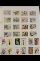 FLOWERS ON STAMPS COLLECTION 1930's To 1980's All Different Fine Mint Collection In Two Albums, Includes Amongst Much El - Non Classificati