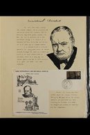 WINSTON CHURCHILL 1965-74. An Interesting Collection From An Estate Clearance That Includes a Small Cover Album Displayi - Unclassified