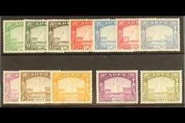 1937 Dhow Set Complete, SG 1/12, Extremely Fine Mint, Well Centered Set. (12 Stamps) For More Images, Please Visit Http: - Aden (1854-1963)