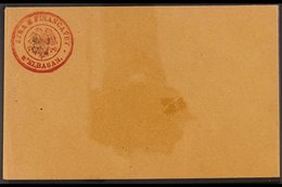 1919 DURRES GOVERNMENT POST. 1919 (1 Gr) Postal Stationery Envelope, Michel U1, Very Fine Unused With Small Mark On Fron - Albanië