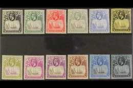 1924-33 KGV "Badge" Definitives Complete Set, SG 10/20, Very Fine Lightly Hinged Mint. Fresh And Attractive. (12 Stamps) - Ascension