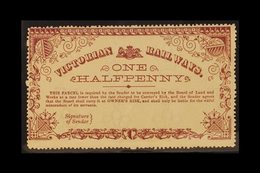 VICTORIA RAILWAY PARCELS 1882 ½d Purple-brown On White, G&R VR45, Fine Mint, Brown Streaky Gum. For More Images, Please  - Altri & Non Classificati