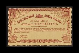 VICTORIA RAILWAY PARCELS 1882 ½d Purple-brown On White, G&R VR45, Fine Mint, Brown Streaky Gum. For More Images, Please  - Sonstige & Ohne Zuordnung