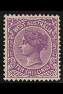 WESTERN AUSTRALIA 1902-11 10s Deep Mauve, SG 127, Very Fine Mint. For More Images, Please Visit Http://www.sandafayre.co - Andere & Zonder Classificatie