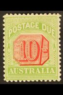 POSTAGE DUE 1909-10 10 Shilling Rosine & Yellow Green, SG D72, Very Fine Mint For More Images, Please Visit Http://www.s - Andere & Zonder Classificatie