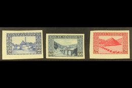 BOSNIA AND HERZEGOVINA 1912 Landscapes Complete IMPERF Set, Michel 61/63 U (SG 359/61 Var), Very Fine Mint, Very Fresh.  - Other & Unclassified