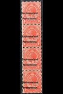 POSTAL FISCALS 1921 1d Scarlet Of South Africa Overprinted, SG F3, Vertical Strip Of 4, Very Fine Never Hinged Mint. For - Other & Unclassified