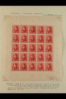 1919 10c Carmine-red King Albert Tin Hat (COB F168A, SG 240, Michel 148), Fine Mint (stamps Are Never Hinged) Complete S - Altri & Non Classificati