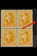 1919 1f Orange King Albert Tin Hat (COB 175, Michel 155, SG 247), Very Fine Mint (two Stamps Incl The Variety Are Never  - Altri & Non Classificati