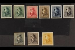 1919 IMPERF COLOUR PLATE PROOFS. 10c & 15c King Albert Tin Hat All Different Group Of Imperf Proofs Printed In Various C - Andere & Zonder Classificatie