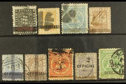 1878-1881 PROVISIONALS A Used Collections Of All Different Provisionals. Includes 1878 1c (SG 138), 2c (SG 140) Bearing  - Brits-Guiana (...-1966)