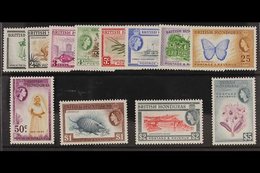 1953-62 Definitives Complete Set, SG 179/90, Never Hinged Mint. (12 Stamps) For More Images, Please Visit Http://www.san - Honduras Britannique (...-1970)