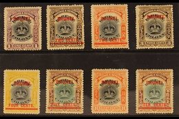 1906 Overprints On Labuan Set Complete From 1c To 10c On 16c, SG 11/18, Mint, Mostly Fine. (8 Stamps) For More Images, P - Brunei (...-1984)