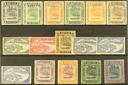 1942-44 JAPANESE OCCUPATION Imperial Japanese Government Opt'd Set Of Values To $1, SG J1/7 & J10/17, Inc An Additional  - Brunei (...-1984)