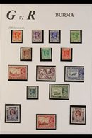 1938-47 FINE MINT COLLECTION An All Different Collection Which Includes 1938-40 Definitive Set Complete To 2r, 1945 "Mil - Birma (...-1947)