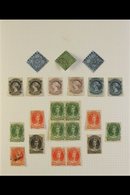 1851 - 1863 MINT AND USED SELECTION Useful Collection Of Classic Issues With 1851 3d Blue (2, Both 3 Margins) And 6d Yel - Altri & Non Classificati