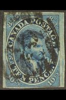 1852 17c Deep Blue On Thin Paper, Cartier, SG 15, Good Used With Large Margins Just Shaved At Foot. Cat £1800 For More I - Sonstige & Ohne Zuordnung