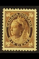 1897-98 6c Brown, SG 147, Well Centered Fine Mint For More Images, Please Visit Http://www.sandafayre.com/itemdetails.as - Altri & Non Classificati