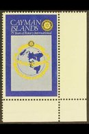 1980 50c Rotary International With BLACK OMITTED Variety, SG 499a, Never Hinged Mint Lower Right Corner Example, Very Fr - Caimán (Islas)