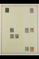 1857-2012 MOSTLY USED COLLECTION On Leaves, Mainly All Different, Includes 1857-59 2d Used (3+ Margins), 1863-66 ½d Mint - Ceylon (...-1947)