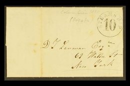 1851 (14 Aug) Entire Letter From Bogota To New York With A Lengthy Personal Message Written In English, Mentioning The T - Colombia