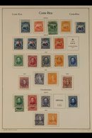 1863-1941 CLEAN AND ATTRACTIVE COLLECTION On Printed Pages, Mint And Used, Generally Fine And Fresh Condition. With 1863 - Costa Rica