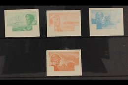 1943 Croatian Legion Fund BACKGROUND COLOURS IMPERF PROOFS Complete Set (as Michel 107/10, SG 85/88), Never Hinged Mint, - Croatia