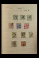 1880-1951 MINT AND USED COLLECTION In A Small Album. With 1880 GB Overprinted Including 1d Plates Mint (5) And 2½d Plate - Andere & Zonder Classificatie