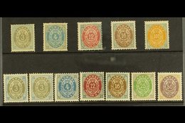 1875-1898 MINT NUMERALS New Currency 'Numeral' Selection Comprising Perf 14 X 13½ 3ore, 4ore & 100ore (normal Frame) Plu - Autres & Non Classés