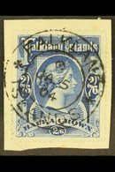 1898 2s6d Deep Blue, SG 41, Very Fine Used On Small Piece, Tied By Full "JA 5 / 04" Cds. For More Images, Please Visit H - Falklandinseln