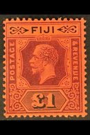 1923 £1 Purple & Black/red, Die II, SG 137a, Very Fine Mint For More Images, Please Visit Http://www.sandafayre.com/item - Fiji (...-1970)
