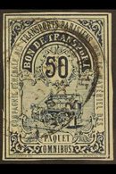 COLIS POSTAUX POUR PARIS 1878 50c Blue Local Parcel Post For Paris, Maury 2, Fine Used, Four Margins, Fresh & Very, Scar - Altri & Non Classificati