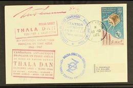 TAAF 1965 (19 Dec) Envelope To Israel Bearing UIT 30f Air Stamp (Maury 9) Tied Neat Terre Adelie Cds, Thala Dan Ship And - Altri & Non Classificati