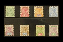 1898-1902 "Tablet" Definitive Set, SG 37/44, Fine Mint (8 Stamps) For More Images, Please Visit Http://www.sandafayre.co - Gambia (...-1964)