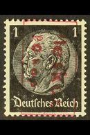 PLESKAU 1941 20k On 1pf Black With Red Overprint, Michel 1b, Never Hinged Mint With A Couple Of Tiny Gum Skips, Line On  - Other & Unclassified