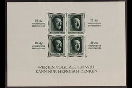 1937 Culture Fund Miniature Sheet (Michel Block 9, SG MS637), Never Hinged Mint, Fresh. For More Images, Please Visit Ht - Altri & Non Classificati