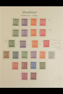 RUSSIAN ZONE WEST SAXONY 1945-1945 VERY FINE MINT ALL DIFFERENT Collection On Album Pages. With 1945 Numeral Imperf Sets - Andere & Zonder Classificatie