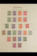 RUSSIAN ZONE WEST SAXONY 1945-1945 VERY FINE MINT ALL DIFFERENT Collection On Album Pages. With 1945 Numeral Imperf Sets - Altri & Non Classificati