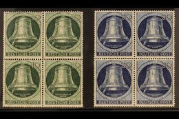 1951 MINT / NHM BLOCKS OF 4 10pf Green & 30pf Blue "Freedom Bells", Mi B76 & B78, (May Day Issues), Lower Stamps In Each - Andere & Zonder Classificatie