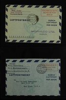 AEROGRAMMES 1948-1949 COLLECTION Of LF1 & LF2 Examples On Stock Pages, Very Fine Used, Inc 1948 (Mi LF 1) 100pf Type II, - Andere & Zonder Classificatie